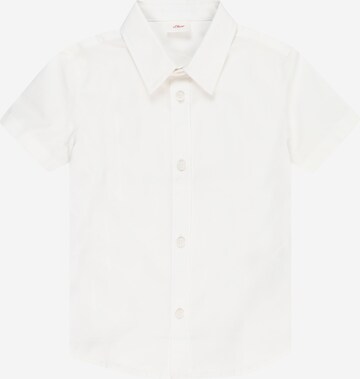 s.Oliver Regular fit Button up shirt in White: front