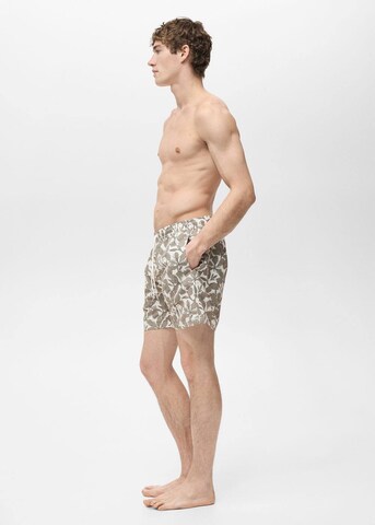 MANGO MAN Board Shorts 'Flor' in Green