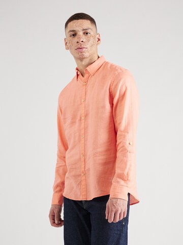 SCOTCH & SODA - Ajuste regular Camisa en naranja: frente