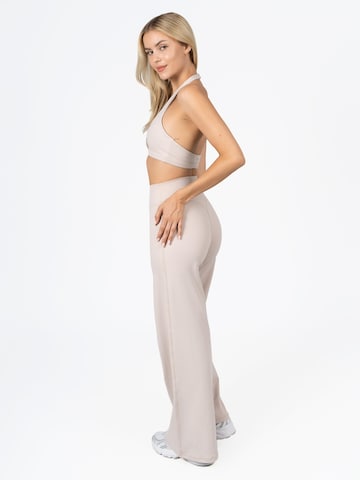 dayr Wide leg Workout Pants 'Wide Leg Pants' in Beige