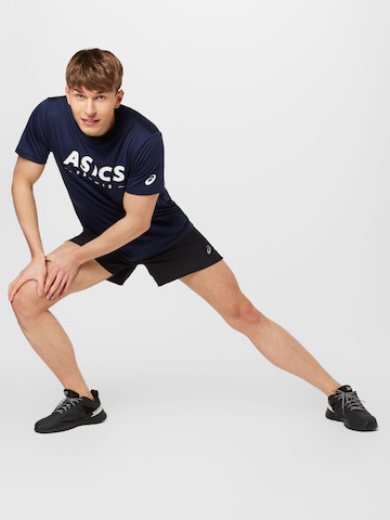 mėlyna ASICS Sportiniai marškinėliai