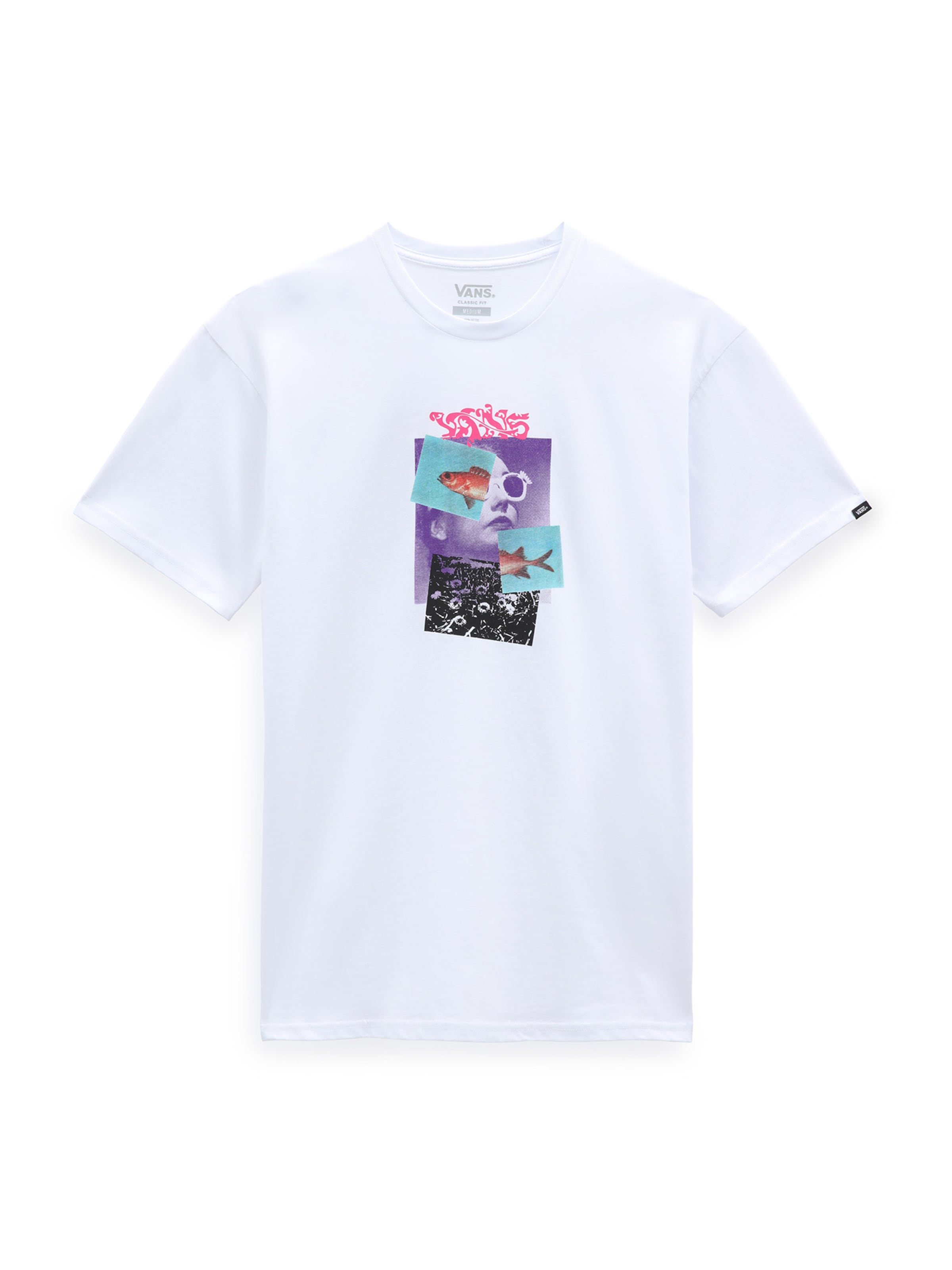 Maglietta 'Fisheye' di VANS in bianco: frontale