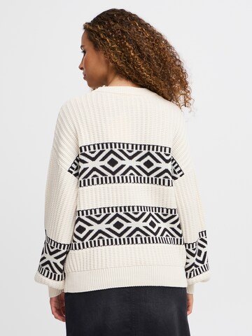 ICHI Sweater 'IHBARISA' in Beige