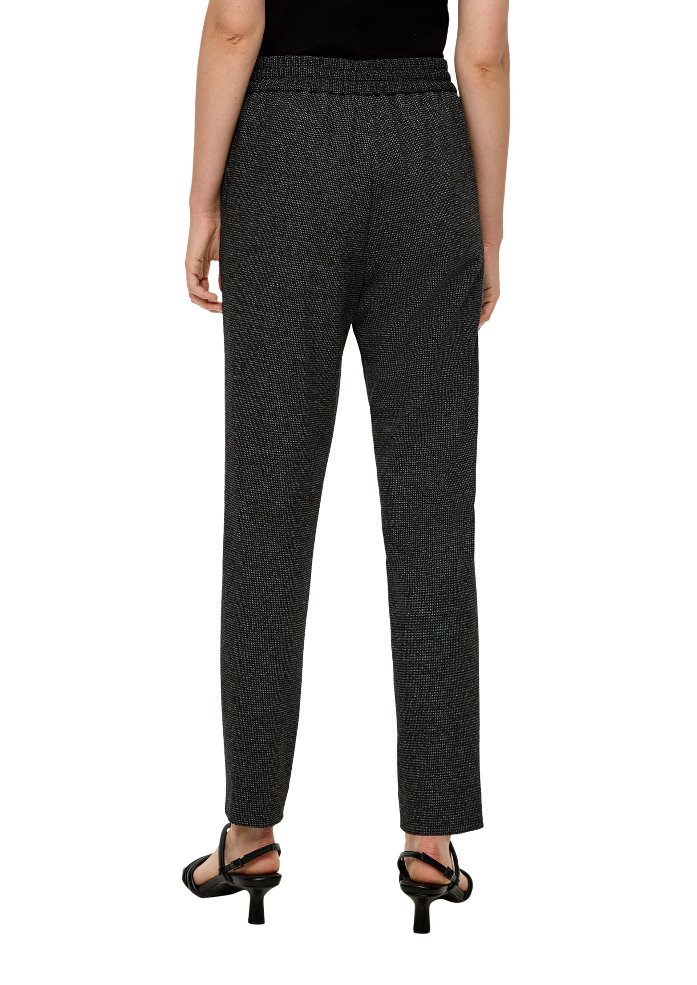 Regular Pantalon à pince s.Oliver BLACK LABEL en noir