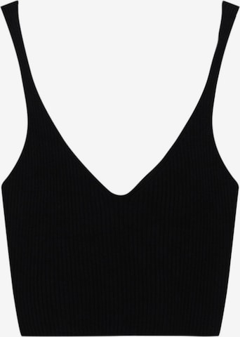 Pull&Bear Top in Schwarz: predná strana