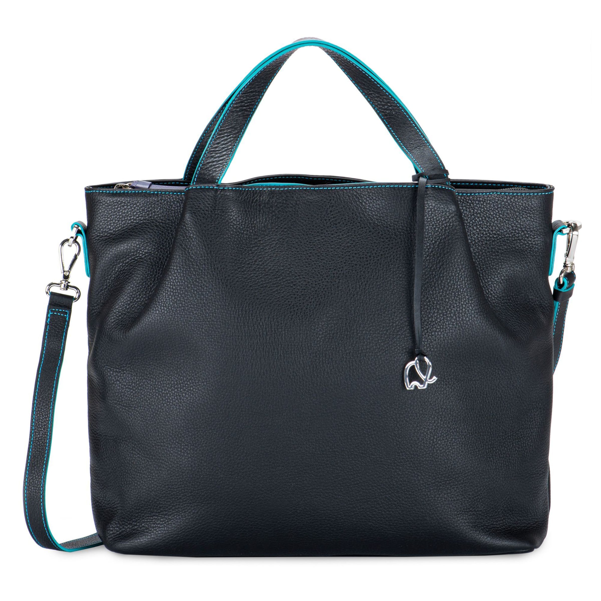 Cabas mywalit en noir : devant