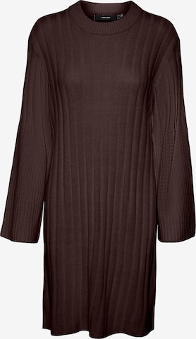 VERO MODA - Vestido de malha 'Layla' em castanho: frente