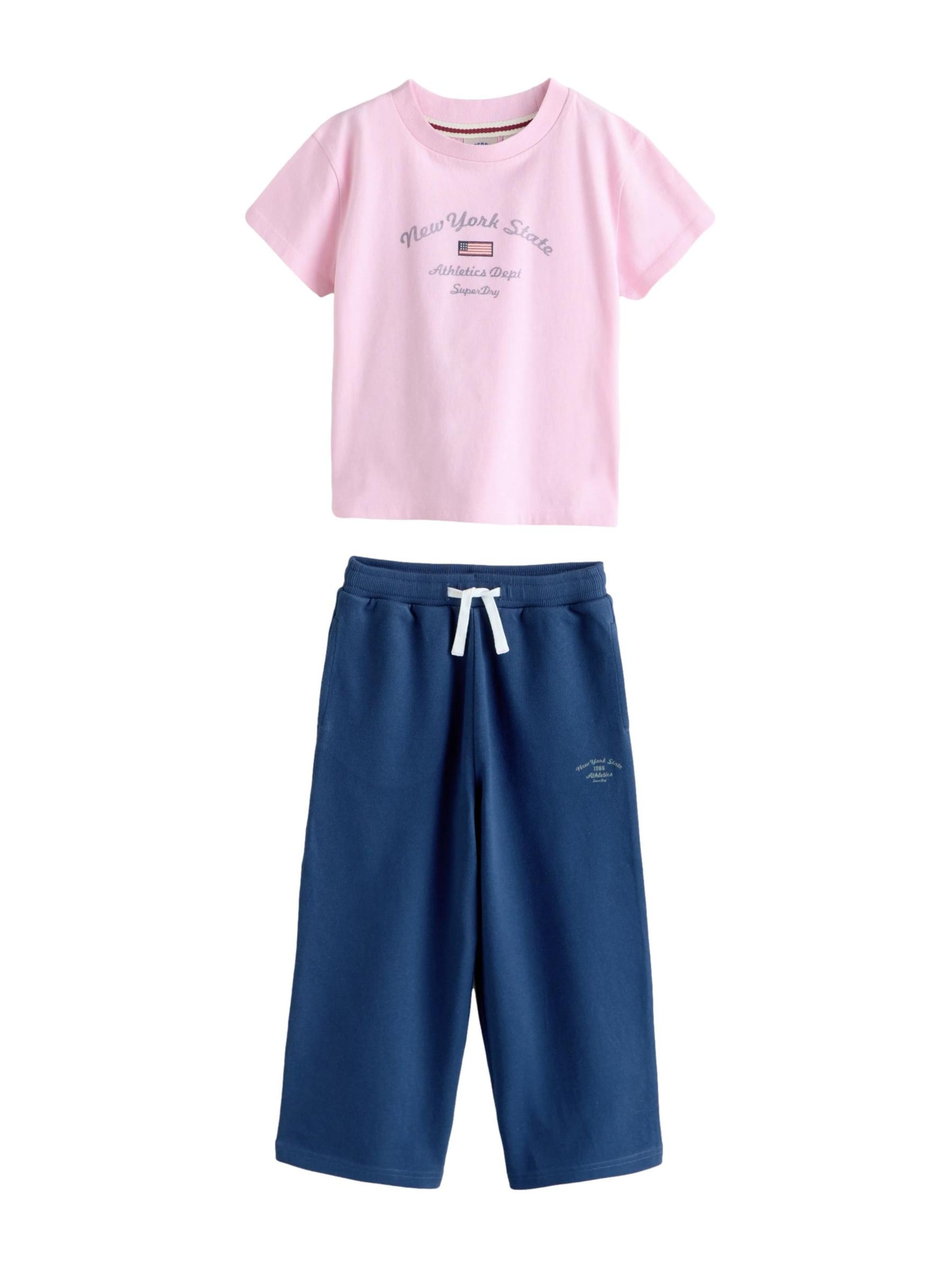Superdry Set in Pink: front
