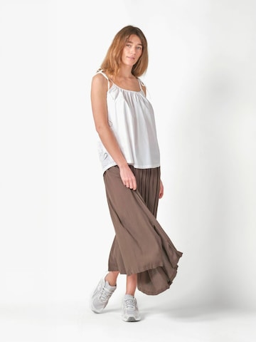 Klitmøller Collective Skirt ' Jade ' in Beige: front