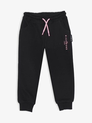 John Richmond Tapered Pants 'On Track' in Black: front