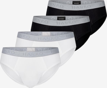 Hanro Slip 'Cotton Essentials' in Schwarz: Vorderseite