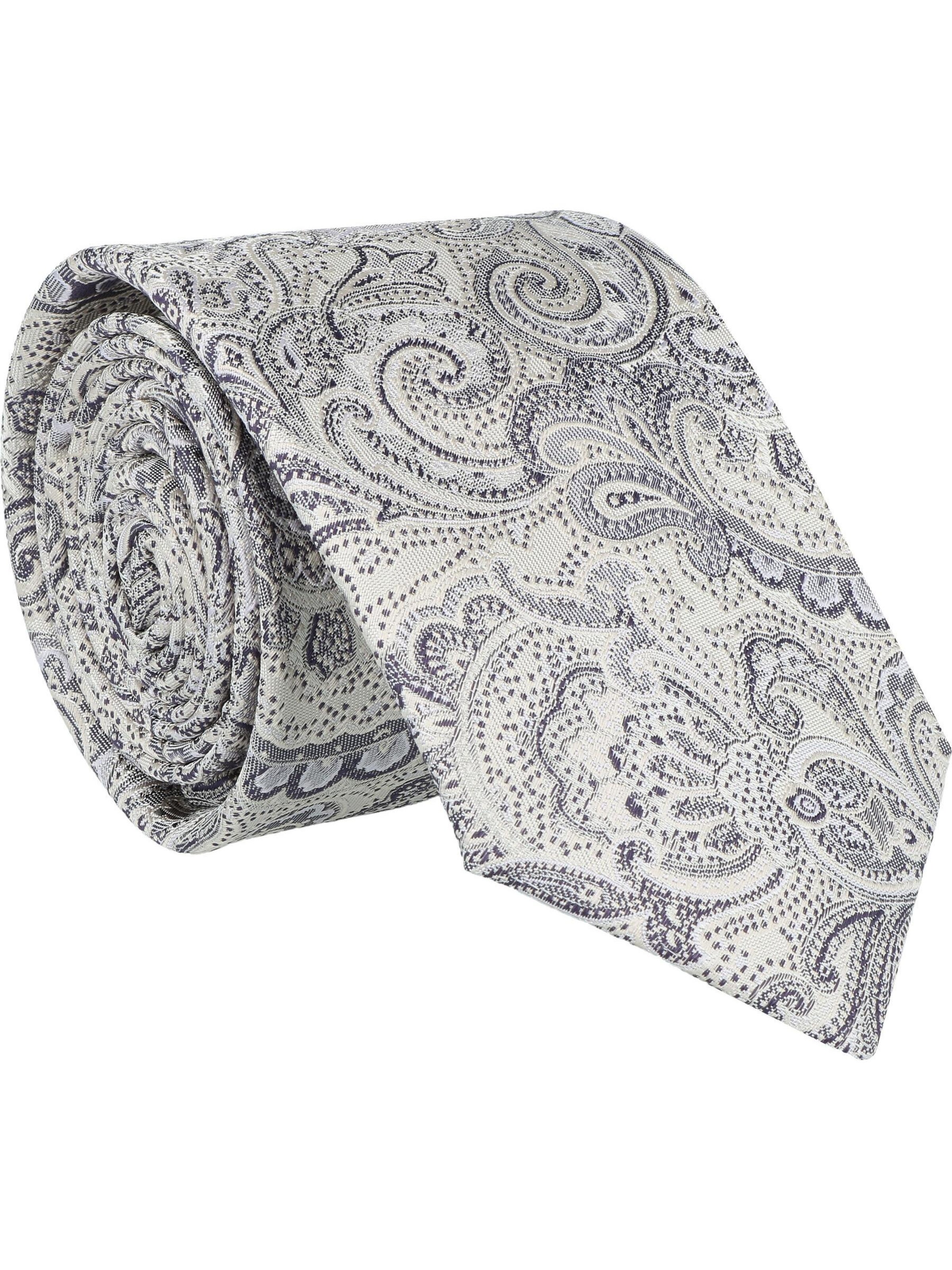 WILLEN Krawatte 'Paisley / Uni'‌‌‌‌‌ in Pink