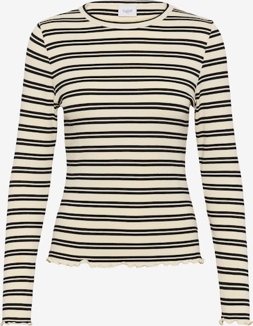 T-shirt SAINT TROPEZ en jaune : devant