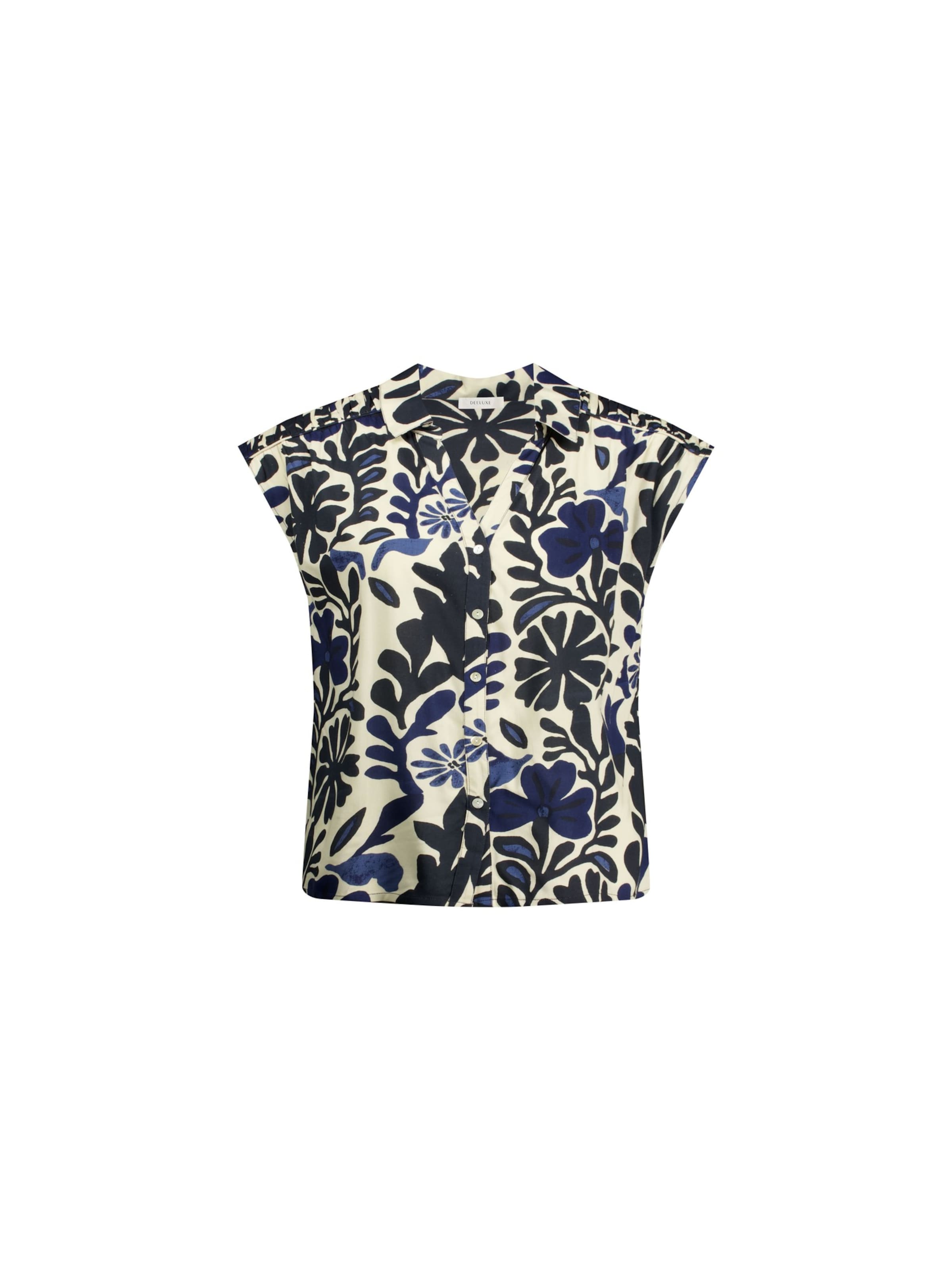 Deeluxe Chemisier 'Damia' en bleu marine / noir / blanc cassé, Vue avec produit