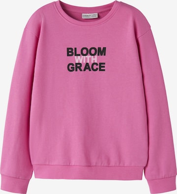 Sweat-shirt NAME IT en rose : devant