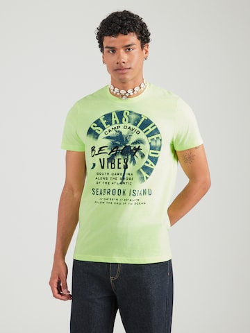 CAMP DAVID Shirt in Groen: voorkant