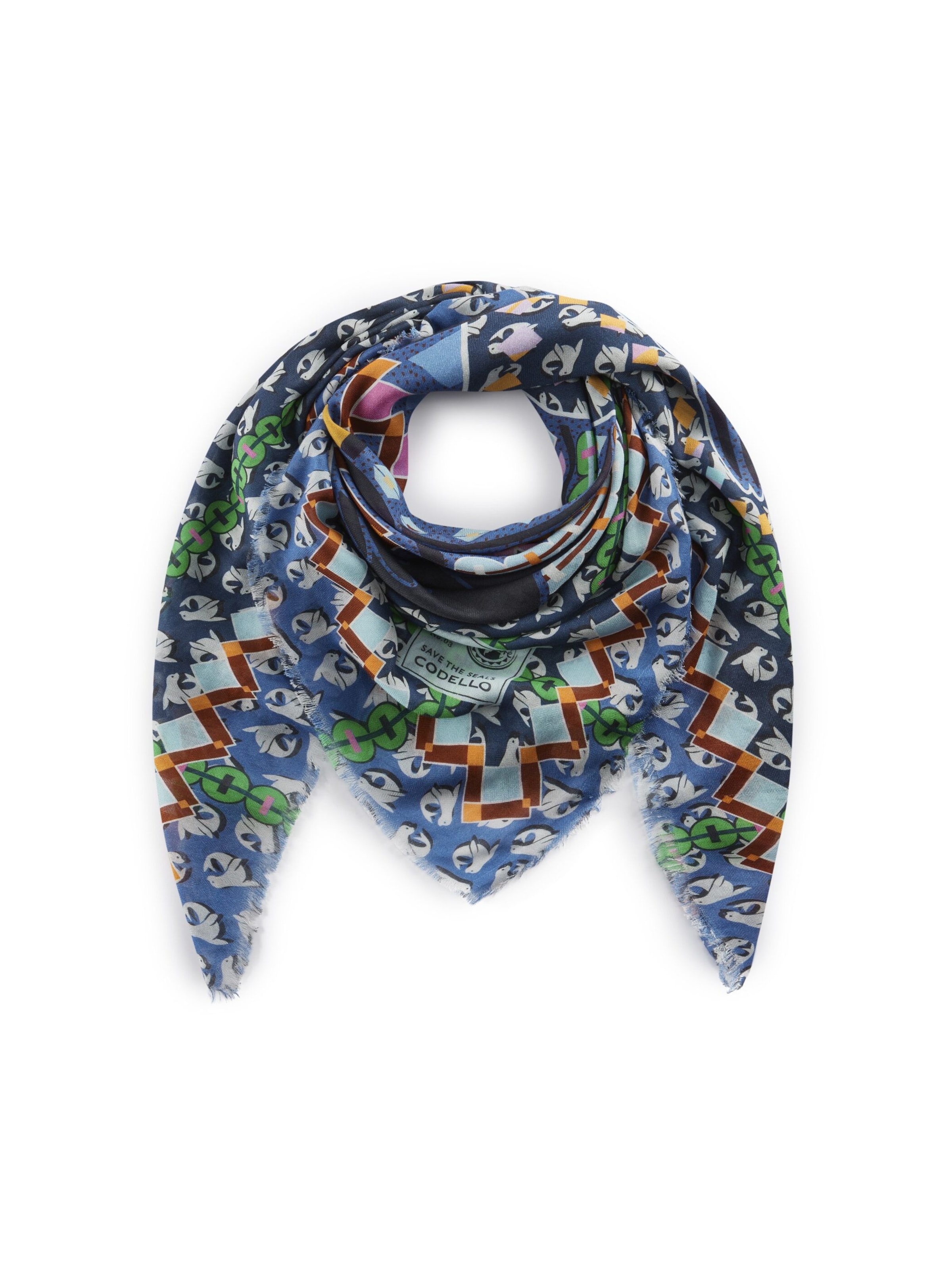 CODELLO Doek in Blauw: voorkant