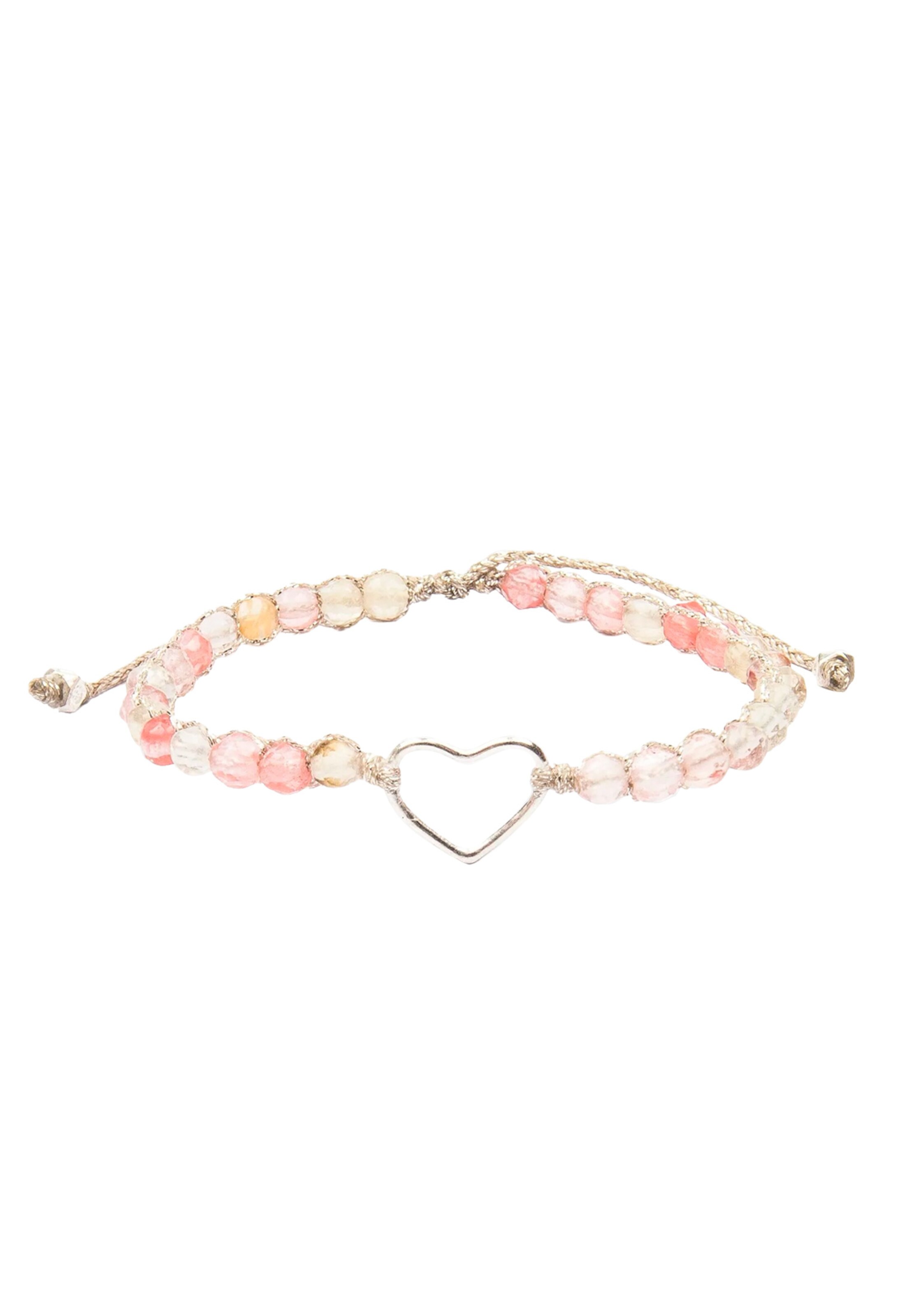 Bracelet 'Quarz' Samapura Jewelry en rose : devant