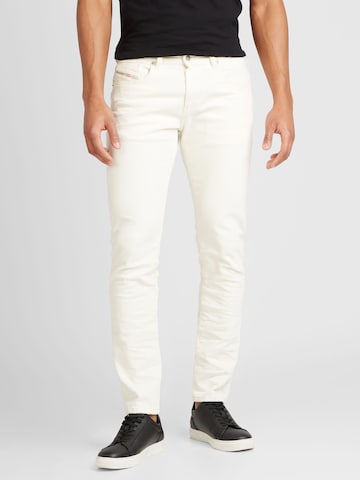 DIESEL Slim fit Jeans '2019 D-STRUKT' in White: front