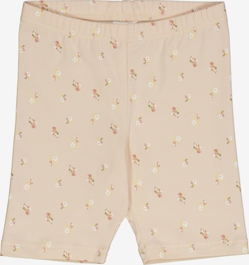 Coupe slim Leggings Müsli by GREEN COTTON en beige : devant