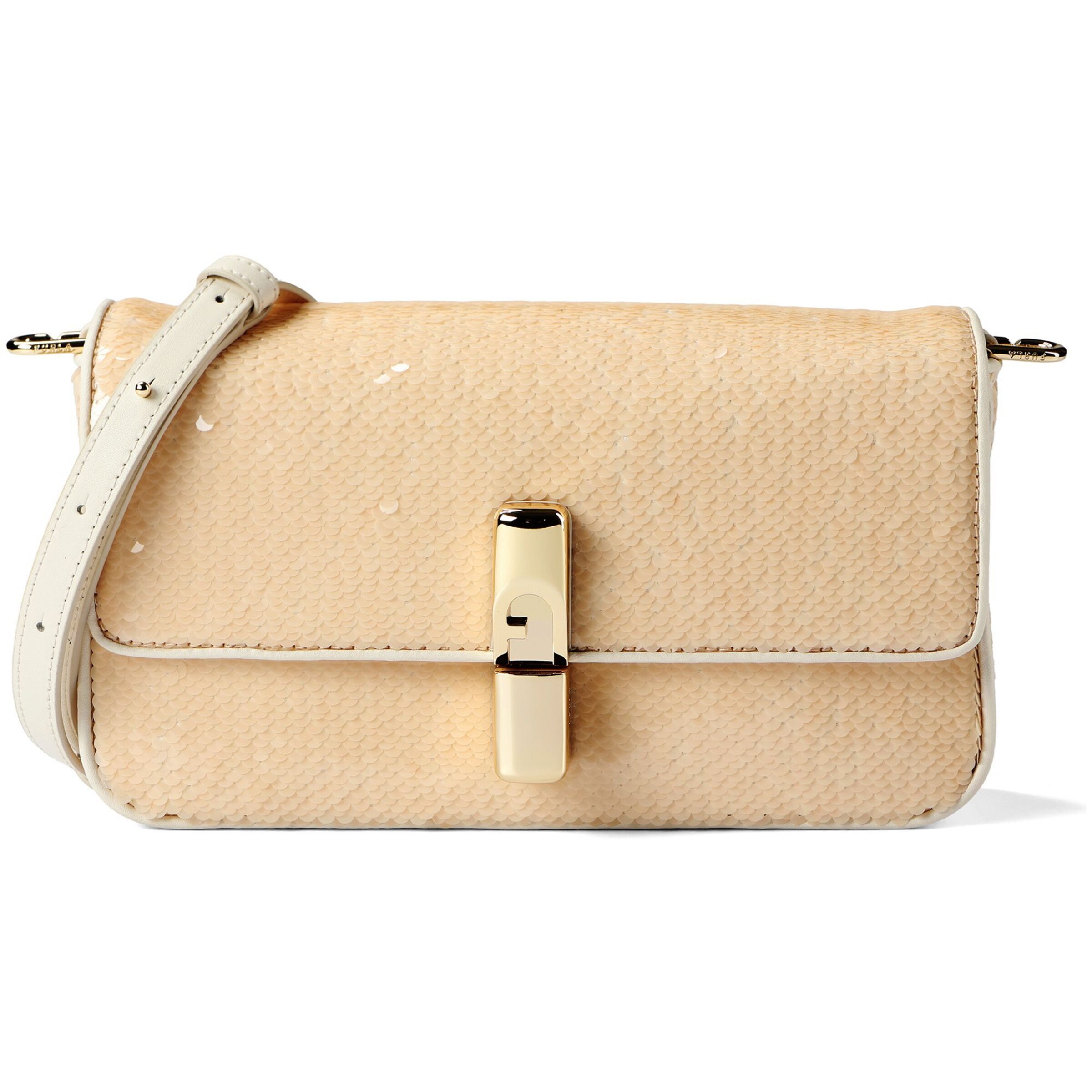 FURLA Umhängetasche 'Iride' in Beige: Vorderseite