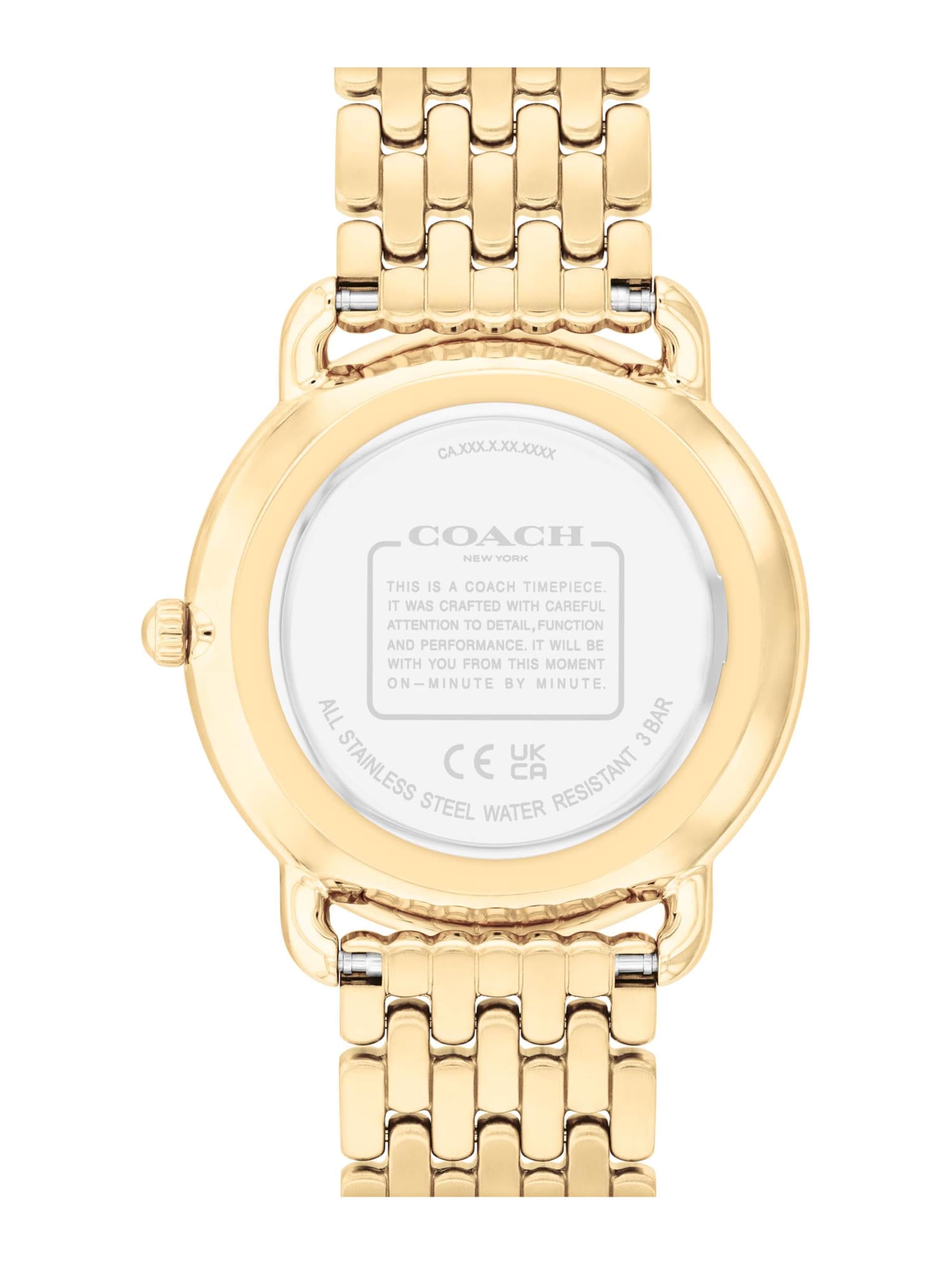 COACH Analog watch 'ELLIOT' in Gold