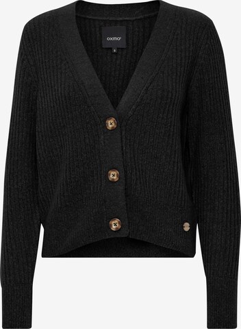 Oxmo Knit Cardigan 'Norene' in Black: front