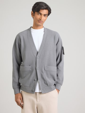 s.Oliver Ζακέτα φούτερ σε γκρι: μπροστά