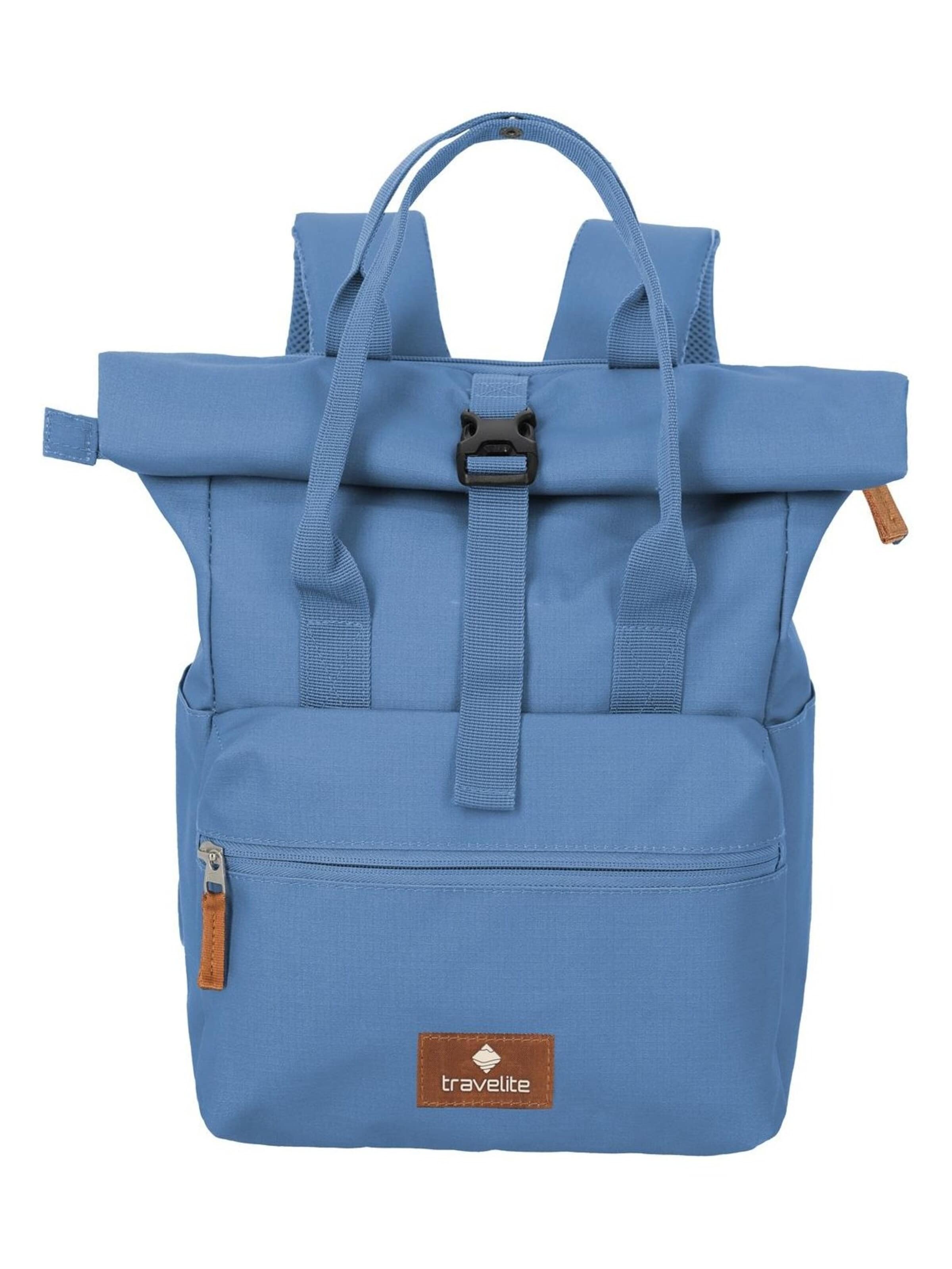 TRAVELITE - Mochila en azul: frente