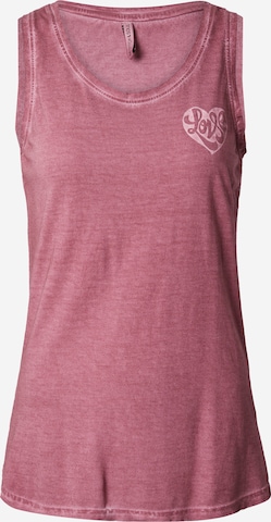 Stitch and Soul Top in Pink: front