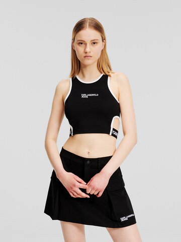 Haut KARL LAGERFELD JEANS en noir : devant