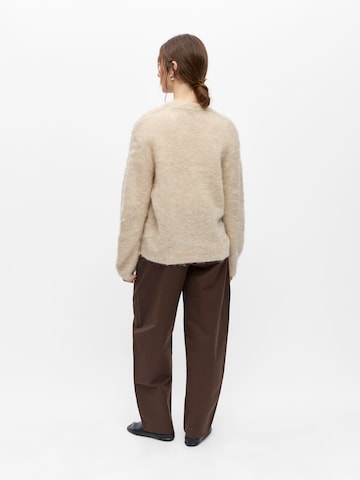 OBJECT Knit Cardigan 'OBJHARRY' in Beige