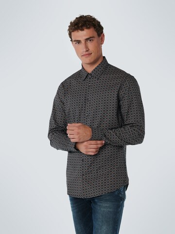 No Excess Regular fit Button Up Shirt in Blue: front