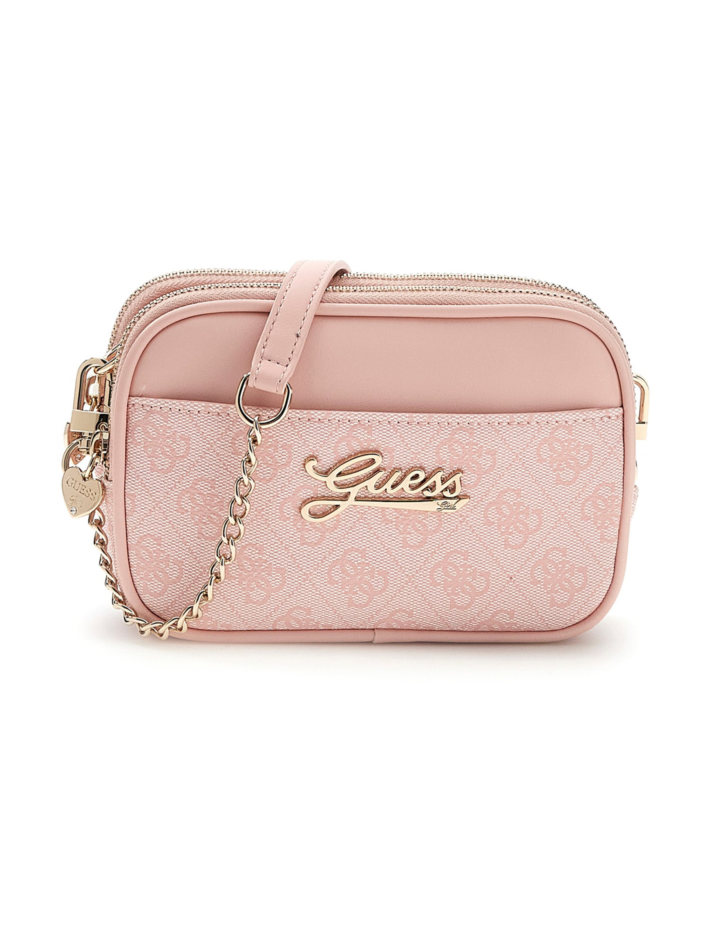 Geantă de umăr de la GUESS pe roz: față