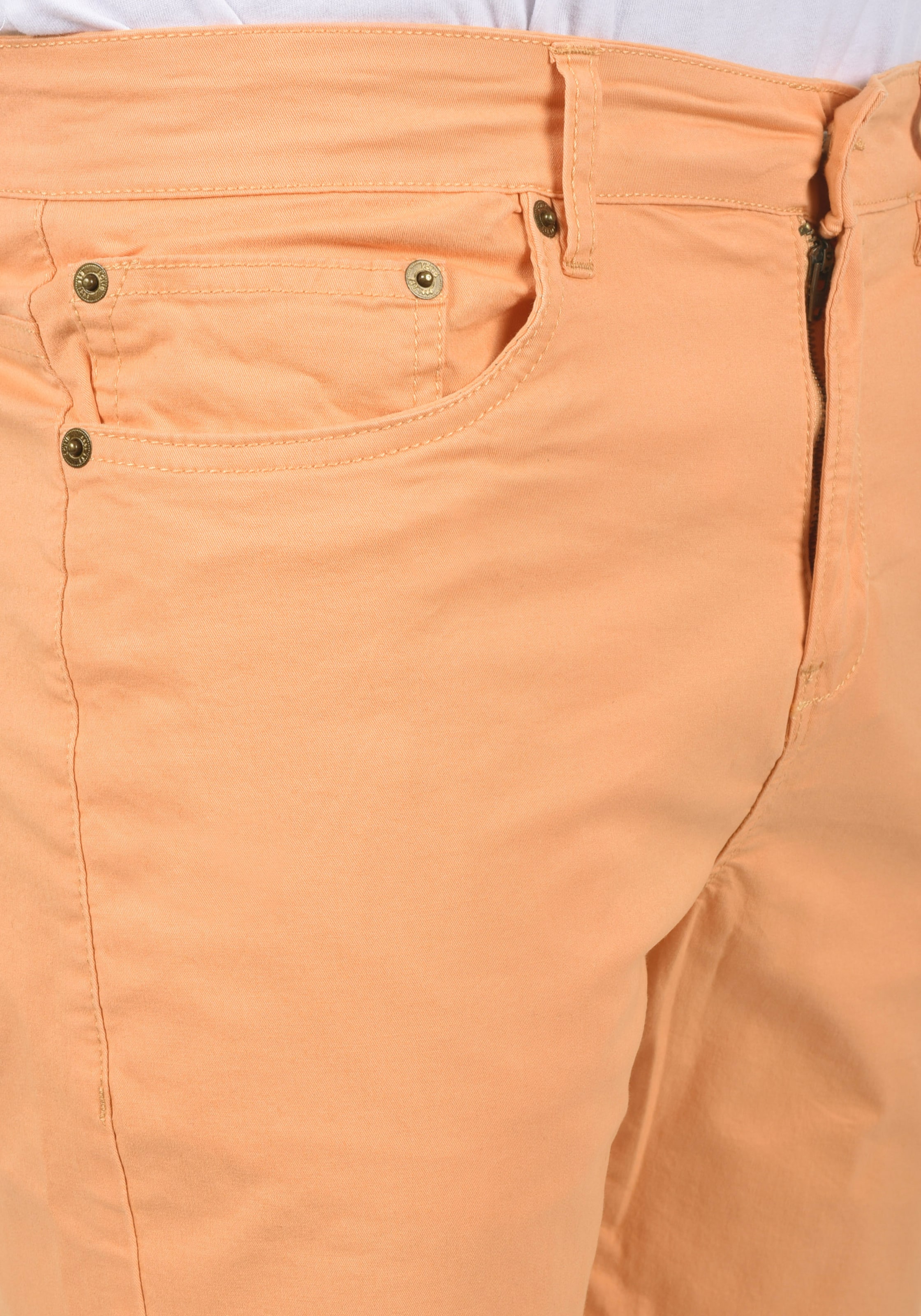 Männer Große Größen  Solid Jeansshorts in Orange - LJ97563