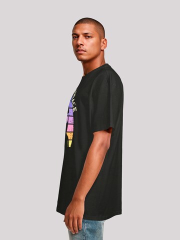 T-Shirt 'Alien Peace Sunset' F4NT4STIC en noir