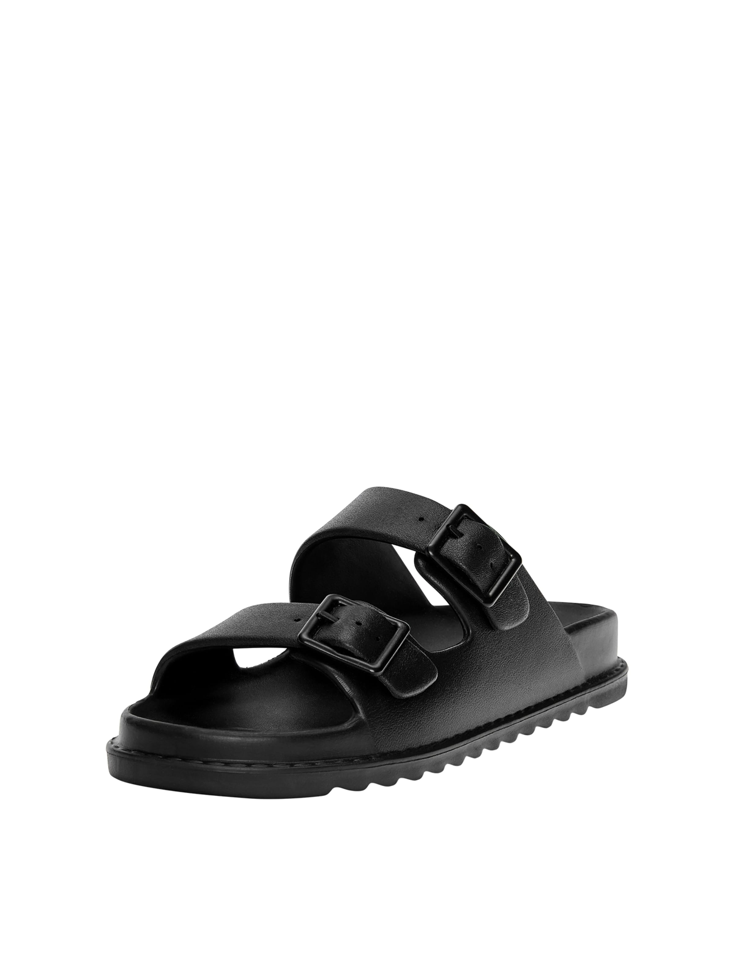 Pull&Bear Чехли в черно: отпред