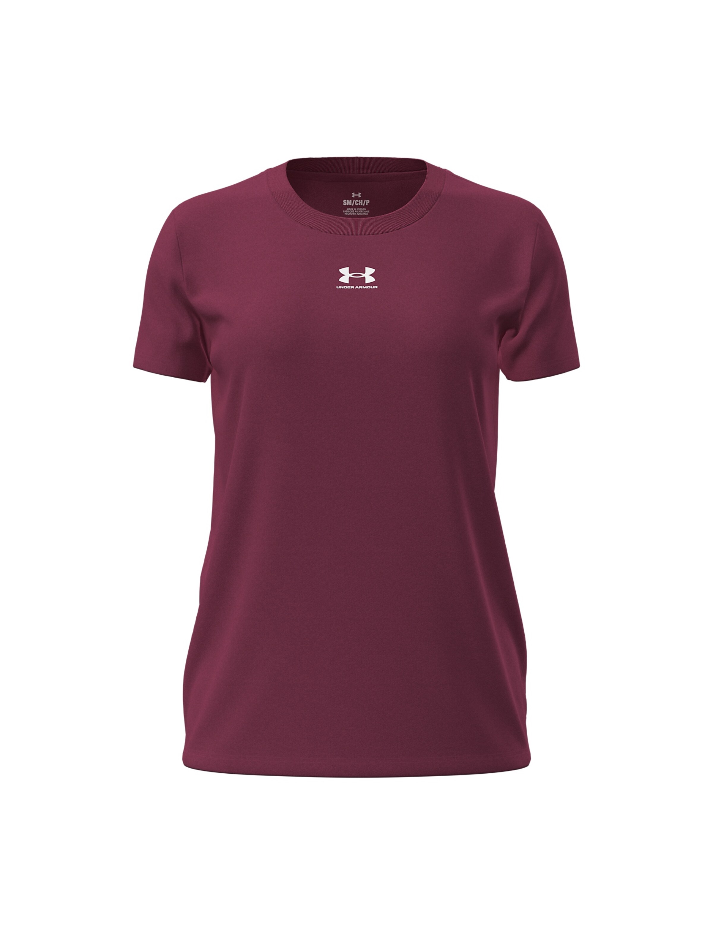 UNDER ARMOUR Functioneel shirt 'Rival Core' in Rood: voorkant