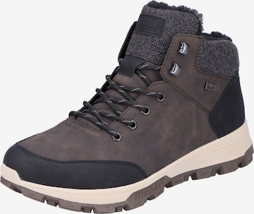 Rieker Lace-Up Boots in Brown: front