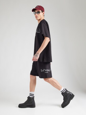 Just Cavalli - Loosefit Pantalón en negro