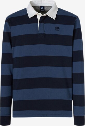 North Sails Poloshirt Striped polo shirt in Blau: predná strana