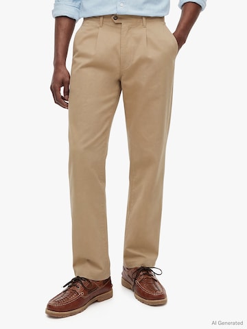 Regular Pantalon à pince 'Dover' TOMMY HILFIGER en beige : devant