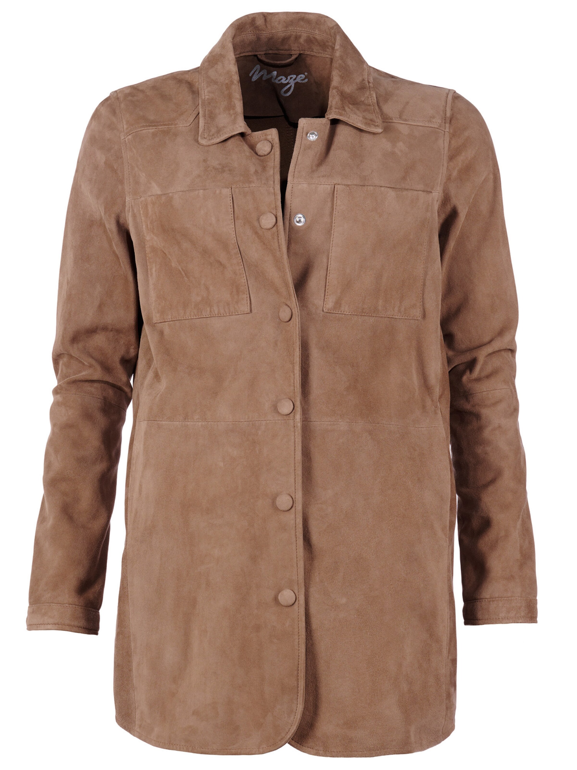 Maze Jacke in Braun: Vorderseite