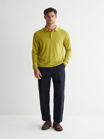 SILK & CASHMERE Knit cardigan in Yellow