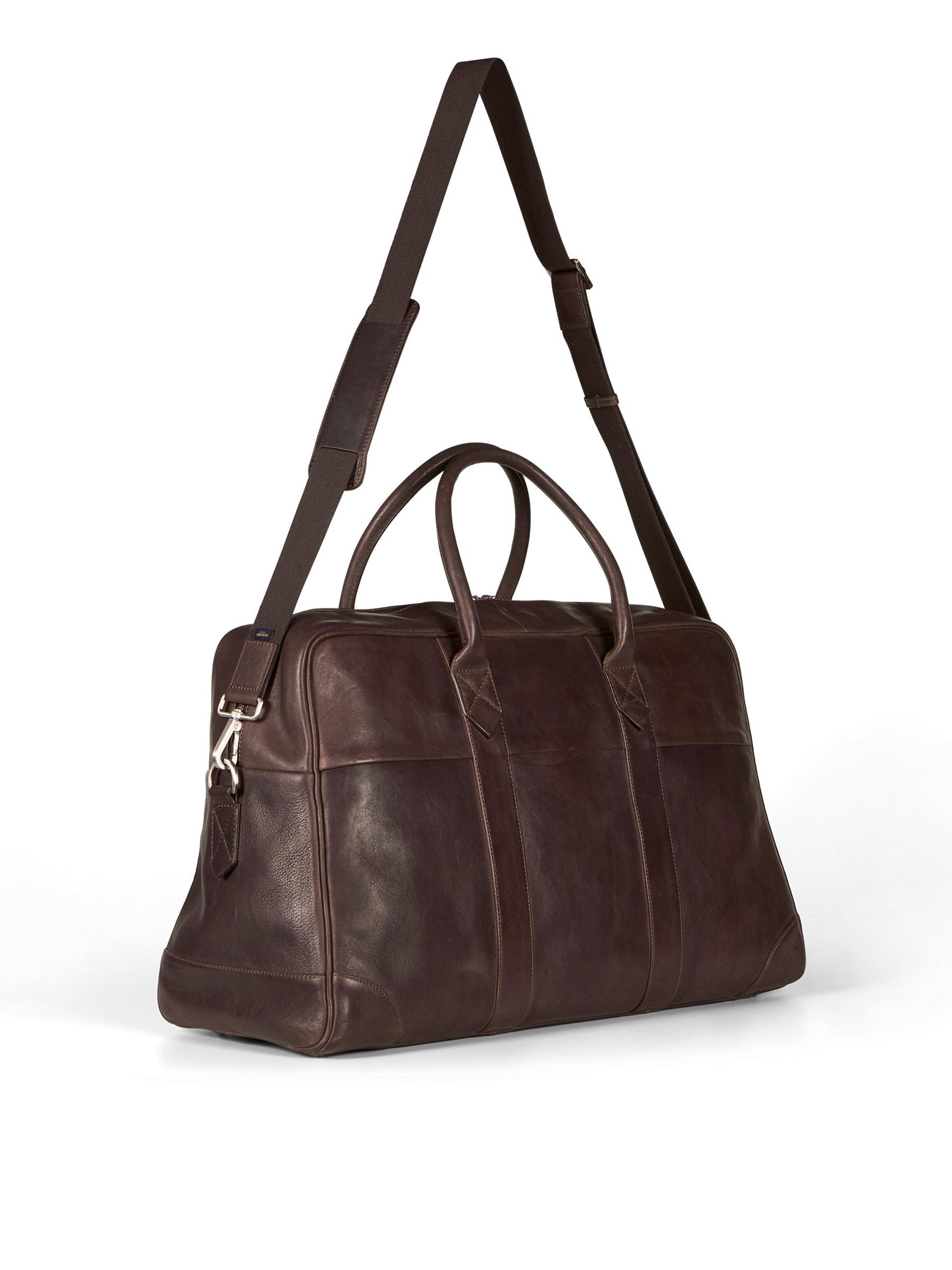 Howard London - Bolsa de fin de semana 'Weekend Bag Andrew Dark Brown' en marrón