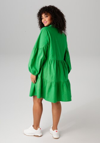 Aniston Shirt Dress in Green