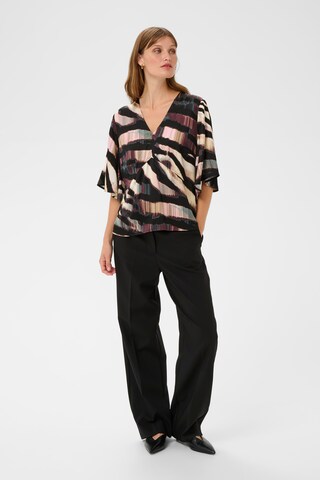 Chemisier SOAKED IN LUXURY en mélange de couleurs