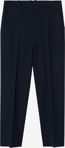 MANGO Pleated Pants 'Boreal' in Blue: front