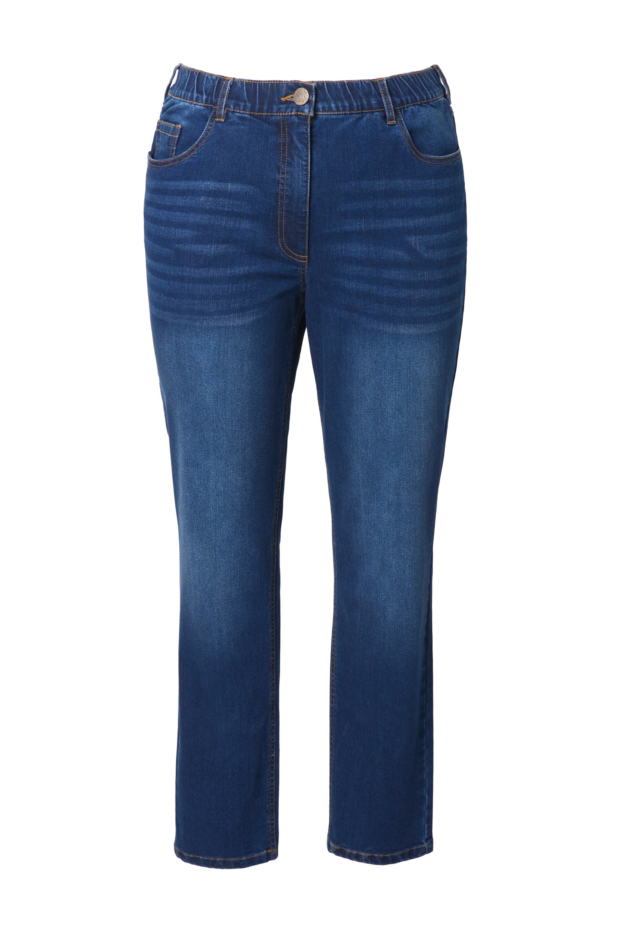 Ulla Popken Regular Jeans in Blue: front