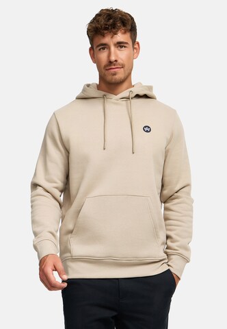 Sweat-shirt Kronstadt en beige : devant